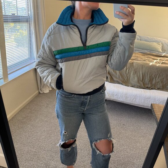 Vintage Roffe Skiwear Pullover Puffer Ski Coat Size Small - Picture 2 of 10